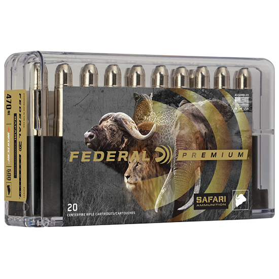 FED CAPE-SHOK 470NITRO 500GR TB BEAR CLAW 20/10 - Ammunition